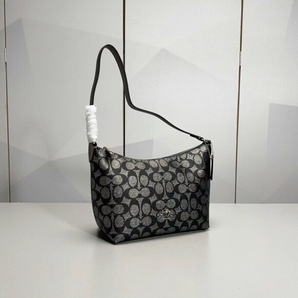 Coach Zip Top Shoulder Bag - Picture 1 of 8
